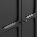 Шкаф черный Silva Black Cabinet варинант исполнения - 5 | Loft Concept в Новосибирске