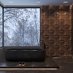 Гипсовая 3D панель с принтографией PM-22 варинант исполнения - 1 | Loft Concept в Новосибирске