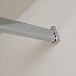 Шкаф бежевый двухдверный с полками и штангой Eccentricity варинант исполнения - 5 | Loft Concept в Новосибирске