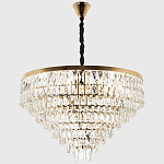 Люстра с прямоугольными хрустальными подвесками Lunet Crystal Rectangulars Chandelier 18 варинант исполнения - 3 | Loft Concept в Новосибирске
