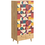 Шкаф с принтом The rebus of love варинант исполнения - 1 | Loft Concept в Новосибирске