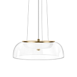 Подвесной светильник  с плоским прозрачным стеклянным плафоном Grada Light варинант исполнения - 1 | Loft Concept в Новосибирске