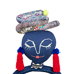 Кукла из одежды и павлопосадских платков Rusalka Blue Jeans варинант исполнения - 2 | Loft Concept в Новосибирске