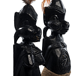 Комплект из 2-х деревянных статуэток Asmat Statuettes Black варинант исполнения - 6 | Loft Concept в Новосибирске