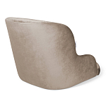 Стул с мягкой бежевой обивкой из велюра и подъемно-поворотным механизмом на черных колесиках Harper Beige варинант исполнения - 2 | Loft Concept в Новосибирске