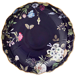 Ваза фарфоровая круглая на ножке с рисунком цветов Garden Whisper Porcelain Set  варинант исполнения - 1 | Loft Concept в Новосибирске