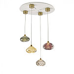 Подвесной светильник с прозрачным стеклянным плафоном округлой формы Effervia  варинант исполнения - 6 | Loft Concept в Новосибирске