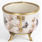 Фарфоровая чаша с бронзовыми элементами Eden Garden варинант исполнения - 3 | Loft Concept в Новосибирске