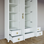 Большой шкаф с витриной Elsa Dreams White варинант исполнения - 3 | Loft Concept в Новосибирске