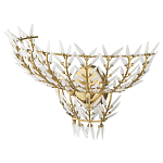 Бра золотого цвета с белыми стеклянными лепестками Hanging Flowers варинант исполнения - 2 | Loft Concept в Новосибирске