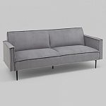 Диван современный вельветовый прямой Worcester Серый варинант исполнения - 1 | Loft Concept в Новосибирске