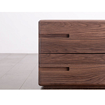 Прикроватный столик деревянный с 2-мя ящиками Moon Walnut Furniture варинант исполнения - 4 | Loft Concept в Новосибирске