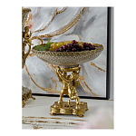 Чаша фарфоровая на двух бронзовых ангелах Eden Garden варинант исполнения - 4 | Loft Concept в Новосибирске