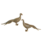 Статуэтка бронзовая пара Павлины Bronze Birds варинант исполнения - 1 | Loft Concept в Новосибирске