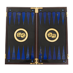 Нарды настольные из натурального камня лазурит и долерит Backgammon from Stone варинант исполнения - 2 | Loft Concept в Новосибирске