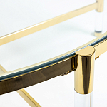 Кофейный столик со столешницей из стекла Crossy варинант исполнения - 3 | Loft Concept в Новосибирске