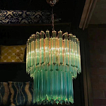 Дизайнерская люстра Blue Lagoon glass бирюзовое стекло  варинант исполнения - 4 | Loft Concept в Новосибирске