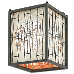 Бра с круглой зеркальной вставкой с эффектом ржавчины Stunning Radiance варинант исполнения - 3 | Loft Concept в Новосибирске