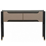 Консоль тёмно-коричневого цвета с 2-мя ящиками Gladstone варинант исполнения - 2 | Loft Concept в Новосибирске