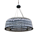 Подвесная люстра круглая Double Glass Sphere варинант исполнения - 1 | Loft Concept в Новосибирске