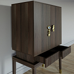 Кабинетный шкаф Elsa Dreams Walnut с 2-мя ящиками варинант исполнения - 2 | Loft Concept в Новосибирске