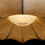 Подвесной светильник с белым фигурным абажуром и мягкими волнистыми краями Cloud Motion  варинант исполнения - 14 | Loft Concept в Новосибирске