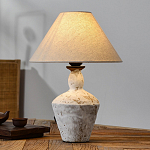 Настольная лампа с керамическим фактурным основанием и тканевым абажуром Eastern Tale варинант исполнения - 3 | Loft Concept в Новосибирске