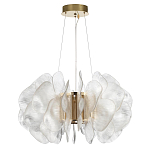 Люстра с декором в виде крупных рельефных лепестков 80 см Ethereal Bloom варинант исполнения - 2 | Loft Concept в Новосибирске