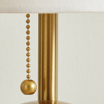 Настольная лампа на круглом основании из натурального камня Bartolomeo варинант исполнения - 3 | Loft Concept в Новосибирске