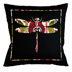 Подушка декоративная стрекоза цветной узор Ikat Pattern варинант исполнения - 1 | Loft Concept в Новосибирске
