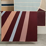 Плед из хлопка с геометрическим рисунком Elan Stripe Addison варинант исполнения - 7 | Loft Concept в Новосибирске