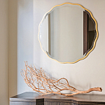 Золотое настенное зеркало Yvon Mirror варинант исполнения - 2 | Loft Concept в Новосибирске