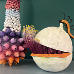 Статуэтка фантастический фрукт Exotic Tropical Fruit orange and white 67 варинант исполнения - 1 | Loft Concept в Новосибирске