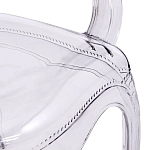 Прозрачный стул с подлокотниками LOUIS GHOST CHAIR Grey варинант исполнения - 5 | Loft Concept в Новосибирске