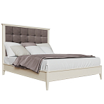 Кровать из массива бука с мягким изголовьем Tasteful Furniture варинант исполнения - 1 | Loft Concept в Новосибирске