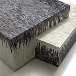 Дизайнерский журнальный стол с инкрустацией Plateau Coffee Table  варинант исполнения - 3 | Loft Concept в Новосибирске