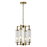 Люстра 4-мя прозрачными цилиндрическими плафонами Jeanette варинант исполнения - 2 | Loft Concept в Новосибирске