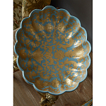 Чаша с орнаментом на бронзовых ножках в виде ангелов Eden Garden варинант исполнения - 4 | Loft Concept в Новосибирске