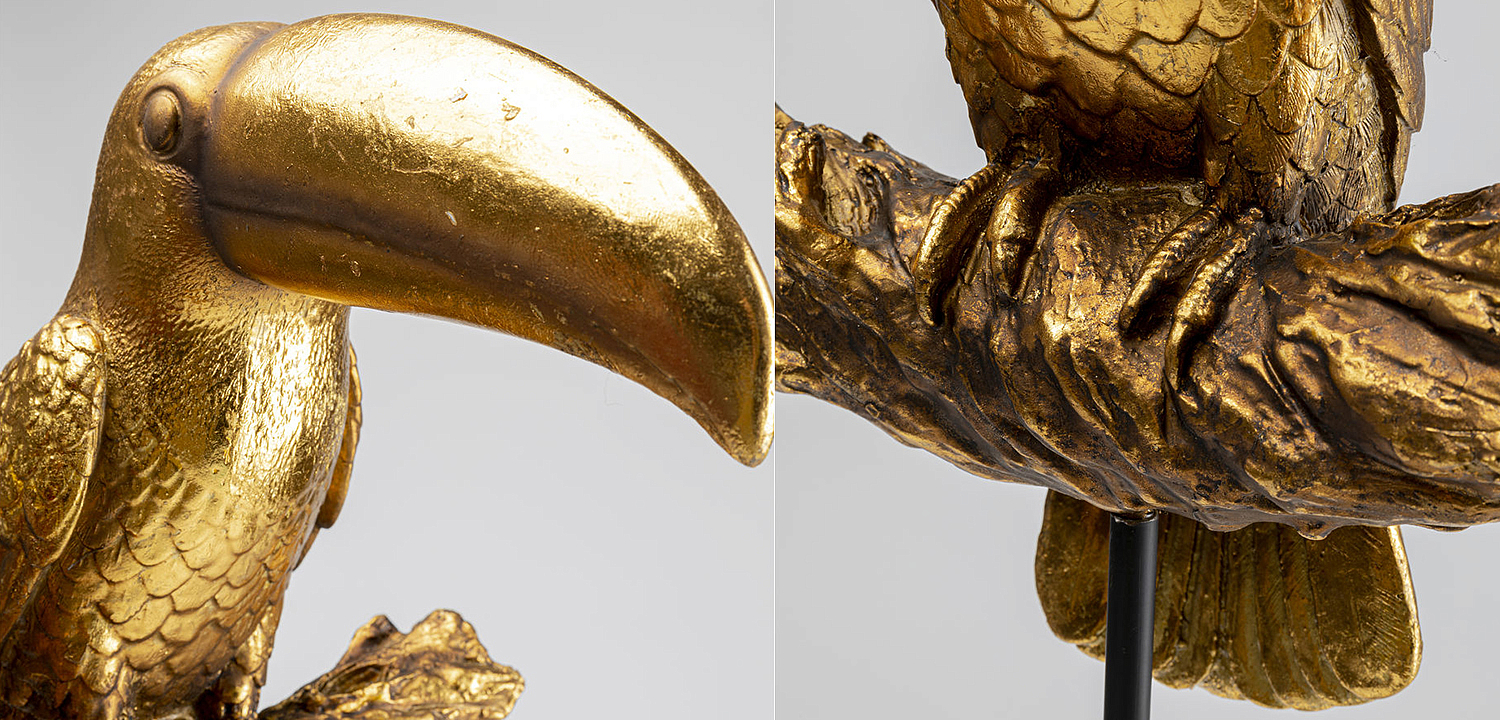 Статуэтка Golden Tukan on a stand - Loft-Concept в Новосибирске