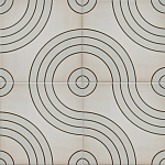 Дизайнерская плитка с узором Дорожки варинант исполнения - 1 | Loft Concept в Новосибирске