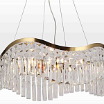 Люстра подвесная волнистой формы с хрустальными подвесками Ludivine Lighting варинант исполнения - 4 | Loft Concept в Новосибирске
