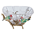 Чаша квадратная из прозрачного стекла с фигурками разноцветных птиц Eden Garden варинант исполнения - 1 | Loft Concept в Новосибирске