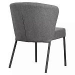 Стул серый с широкой закругленной спинкой Chair Gray Attractive варинант исполнения - 3 | Loft Concept в Новосибирске