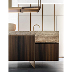 Кухонный гарнитур из массива дуба и камня Ratio Dada Engenereed варинант исполнения - 12 | Loft Concept в Новосибирске