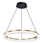 Люстра подвесная круглая светодиодная с золотым каркасом Ring Horizontal варинант исполнения - 1 | Loft Concept в Новосибирске