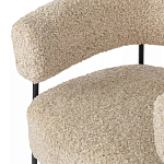Кресло полукруглое мягкое с буклированной обивкой Armchair with Boucle Upholstery варинант исполнения - 2 | Loft Concept в Новосибирске