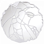 Зеркало кругле в декоративной раме белого цвета White Ratio варинант исполнения - 1 | Loft Concept в Новосибирске