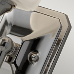 Бра для ванных комнат с белым матовым плафоном квадратной формы на основании цвета хром Feiss варинант исполнения - 3 | Loft Concept в Новосибирске