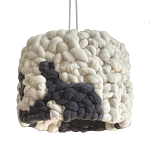 Светильник вязаный из шерсти Черно-белый варинант исполнения - 2 | Loft Concept в Новосибирске