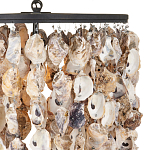 Люстра овальная с подвесками из устричных раковин Sea Ravens варинант исполнения - 1 | Loft Concept в Новосибирске